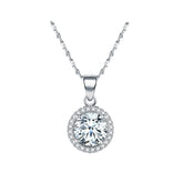 Colar em Prata 925 Luxury Redondo Zircônia
