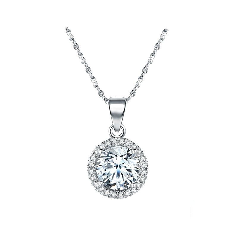 Colar em Prata 925 Luxury Redondo Zircônia