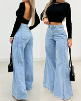 Calça Jeans Pantalona, Mon e Flare