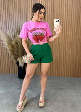 Short Melissa Alfaiataria - Verde Bandeira