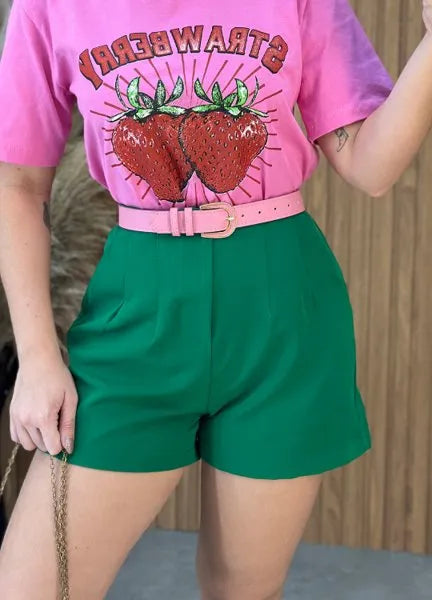 Short Melissa Alfaiataria - Verde Bandeira