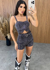 Top Pedrarias Super Luxo - Preto