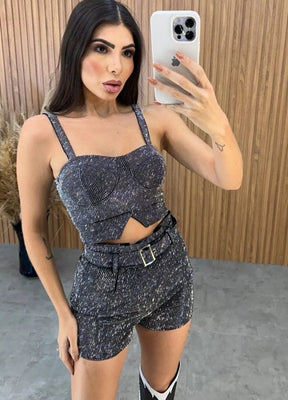 Top Pedrarias Super Luxo - Preto
